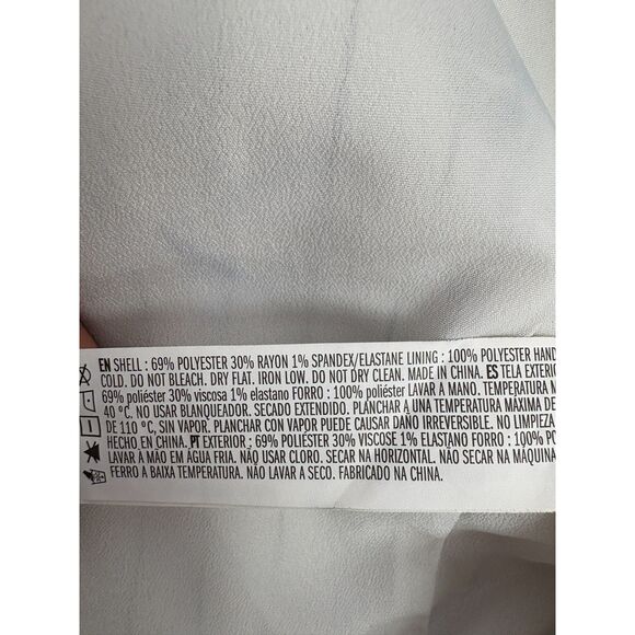 Forever 21 Off White Pinstripe Blazer Crop Size S Classy Professional Y2K Cute - Picture 8 of 10